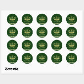 Design - groen ronde sticker (Vel)
