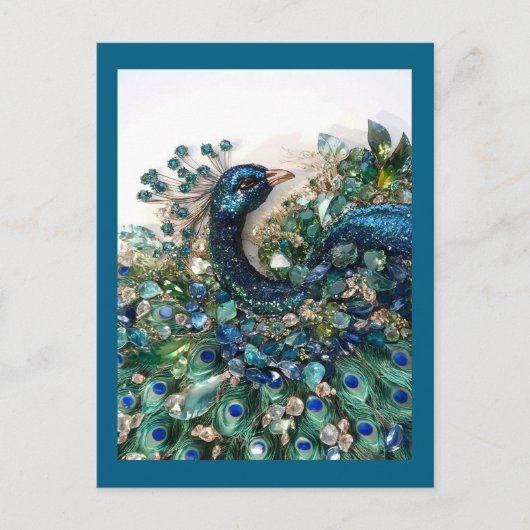 Design. Hand embroidery with precious stones. Briefkaart (Voorkant)
