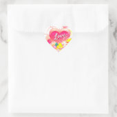 Design Heart Love Sticker (Tas)