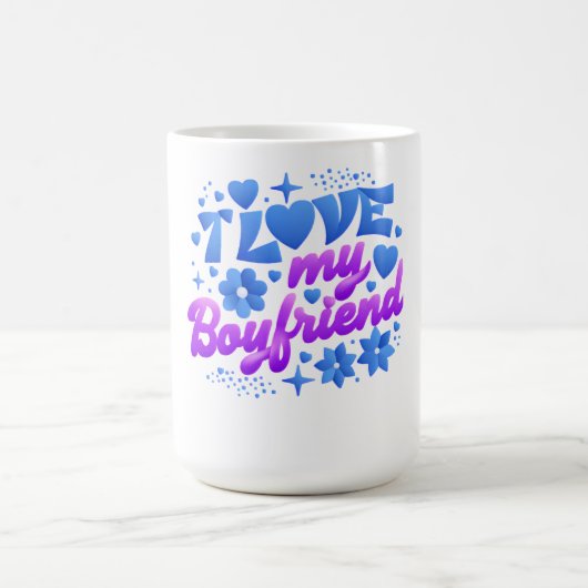 Design - Ik hou van mijn vriend Koffiemok (Center)