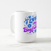 Design - Ik hou van mijn vriend Koffiemok (Voorkant links)