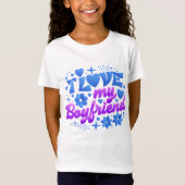 Design-ik hou van mijn vriend t-shirt (Voorkant)