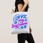 Design - Ik hou van mijn vriend Tote Bag (Dichtbij)