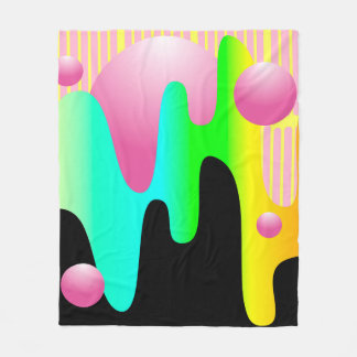 design illustration frame with circle conceptart,  fleece deken