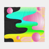 design illustration frame with circle conceptart, fleece deken (Voorkant (Horizontaal))