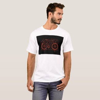 design illustration of bike t-shirt