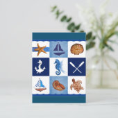 Design in de Noordzee Briefkaart (Staand voorkant)