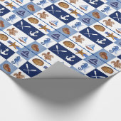 Design in de Noordzee Cadeaupapier (Hoek)