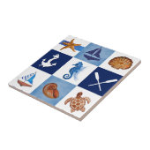 Design in de Noordzee Tegeltje (Zijkant)