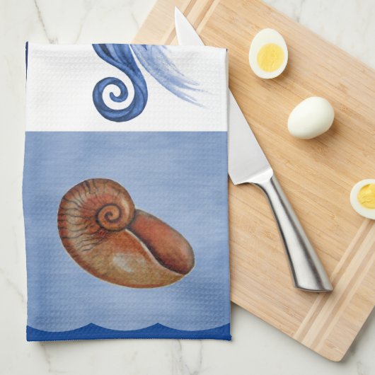 Design in de Noordzee Theedoek (Quarter Fold)