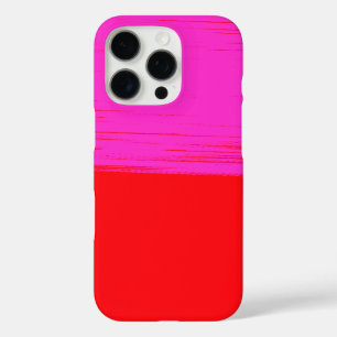 design in roze en rood iPhone 16 pro hoesje
