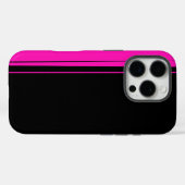Design in roze en zwart Case-Mate iPhone case (Achterkant (horizontaal))