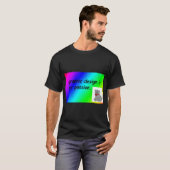 design is my passion rainbow comic sans gift t-shirt (Voorkant volledig)