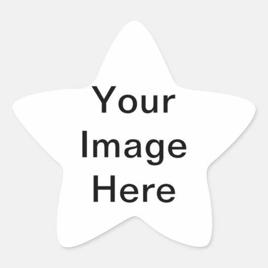 design IT Uw Zelf Ster Sticker (Voorkant)