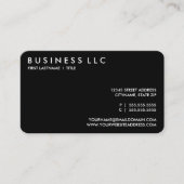 design je eigen zwart-wit. visitekaartje (Voorkant)