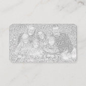 design je eigen zwart-wit. visitekaartje (Achterkant)