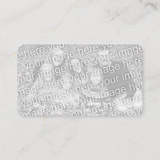 design je eigen zwart-wit. visitekaartje (Achterkant)