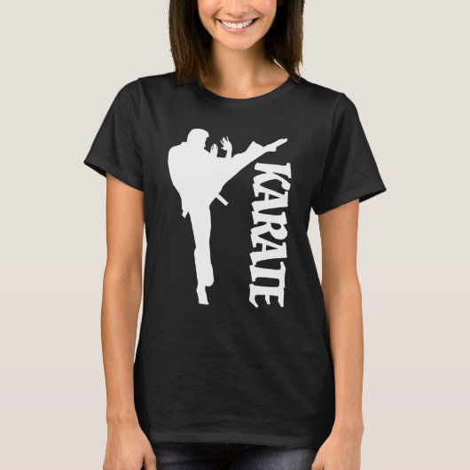 Design Karate Taekwondo Practicer Karate T-shirt (Voorkant)