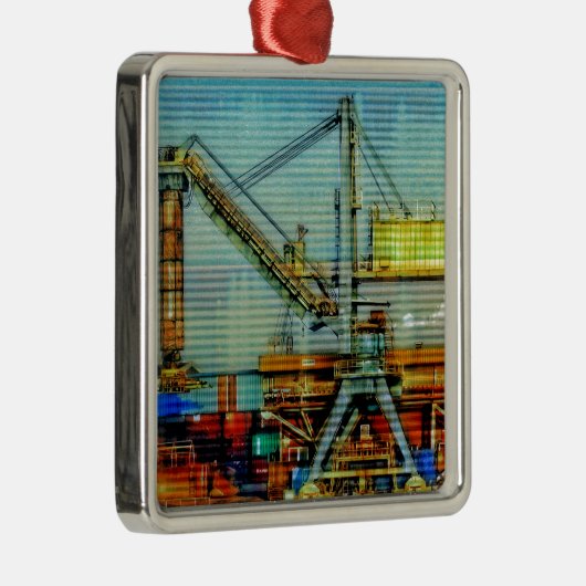 Design Kran Metalen Ornament (Rechts)