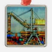 Design Kran Metalen Ornament (Voorkant)