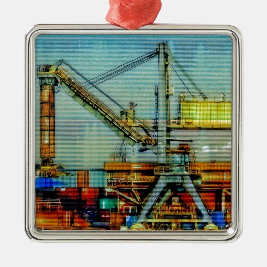 Design Kran Metalen Ornament (Voorkant)