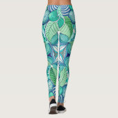 Design-Leggings mit ausgefallenem Muster Leggings (Achterkant)