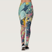 Design-Leggings mit ausgefallenem Muster  Leggings (Achterkant)