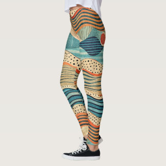 Design-Leggings mit ausgefallenem Muster  Leggings