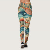 Design-Leggings mit ausgefallenem Muster Leggings (Achterkant)
