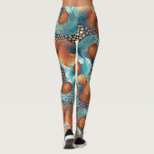 Design-Leggings mit ausgefallenem Muster  Leggings (Achterkant)