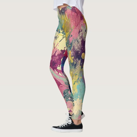 Design-Leggings mit ausgefallenem Muster  Leggings (Links)