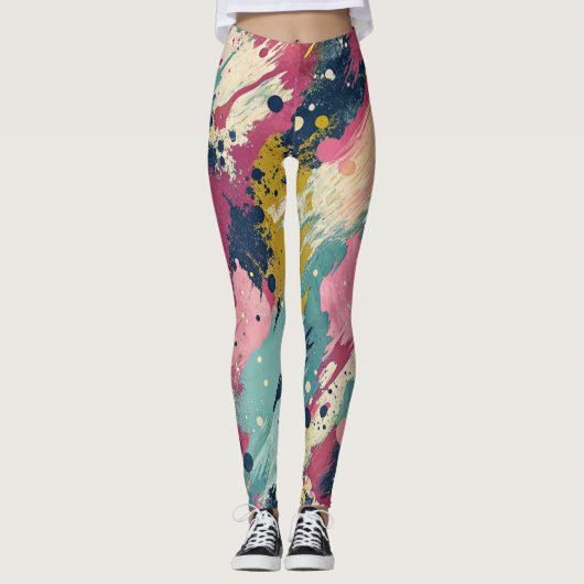 Design-Leggings mit ausgefallenem Muster  Leggings (Voorkant)