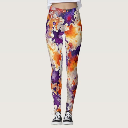 Design-Leggings mit ausgefallenem Muster  Leggings (Voorkant)