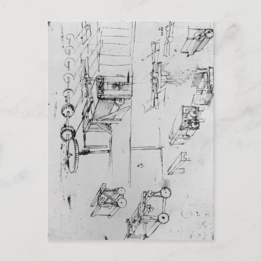 Design machine, fol. 367r-b briefkaart (Voorkant)