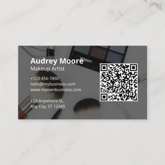 Design make-up artiest visitekaartje (Voorkant)