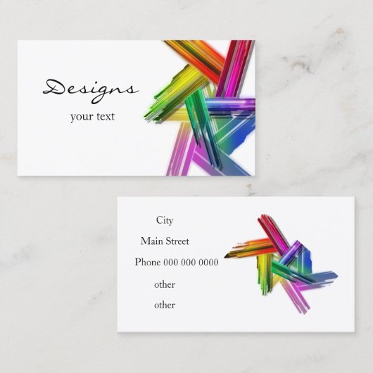 design_make-up_business visitekaartje (Voorkant / Achterkant)