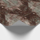 design met Boston Map van 1897, Shabby Chic W Cadeaupapier (Hoek)