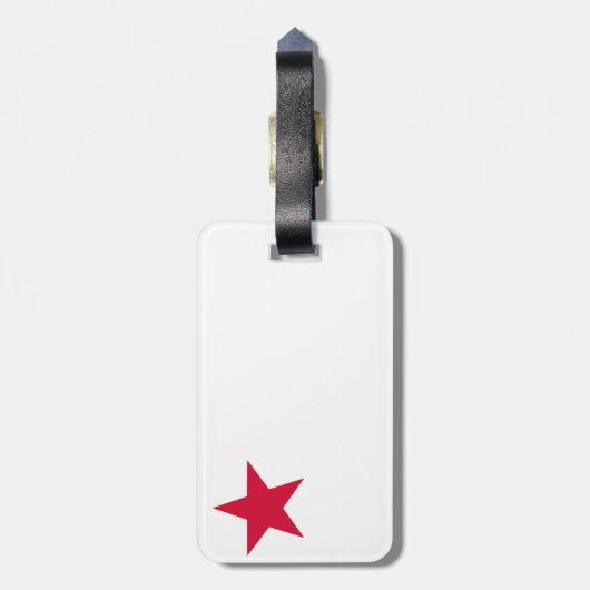 DESIGN met de vlag van de REPUBLIEK KLIFORNIË Bagagelabel (Achterkant verticaal)