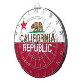 DESIGN met de vlag van de REPUBLIEK KLIFORNIË Dartbord (Voorkant Rechts)