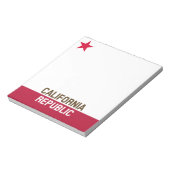 DESIGN met de vlag van de REPUBLIEK KLIFORNIË Notitieblok (Linkerzijde)