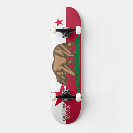 DESIGN met de vlag van de REPUBLIEK KLIFORNIË Persoonlijk Skateboard (Voorkant)