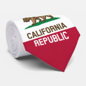 DESIGN met de vlag van de REPUBLIEK KLIFORNIË Stropdas (Opgerold)