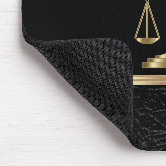 Design met de zwarte leder en zwarte leder muismat (Hoek)