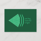 Design met diamanten, machtige Visitekaartjes (Achterkant)