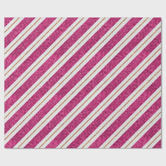 Design met glitterroze en goudlijnverpakking cadeaupapier (Vlak)