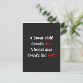 Design met Humor Briefkaart (Staand voorkant)