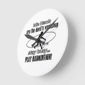 Design met kool badminton ronde klok (Hoek)