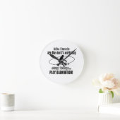 Design met kool badminton ronde klok (Huis)