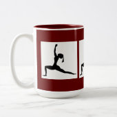 Design met maroon Fun - Combo Coffee-Mok/Cup (15 O Tweekleurige Koffiemok (Links)