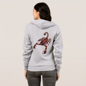 design met schorpioenen, aangepast hoodie (Achterkant volledig)